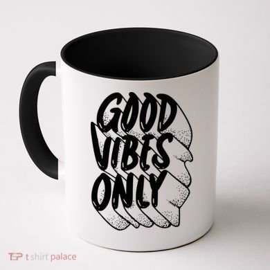 Good Vibes Only Cool Retro Coffee Mug
