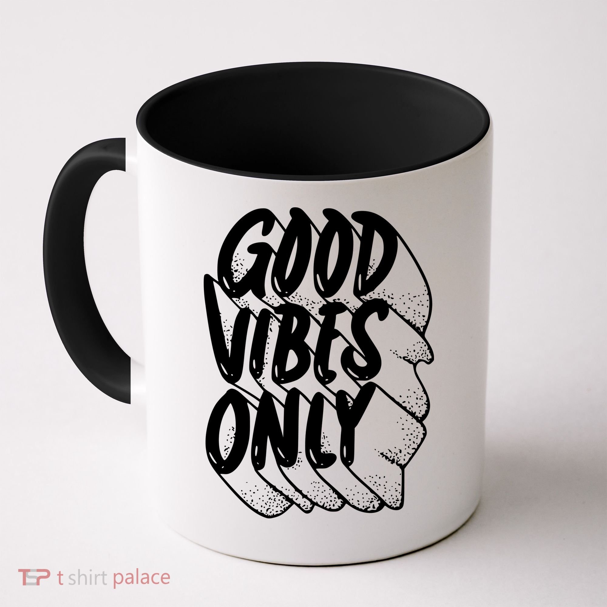 Good Vibes Only Cool Retro Coffee Mug