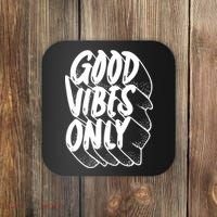 Good Vibes Only Cool Retro Coaster thumb 0