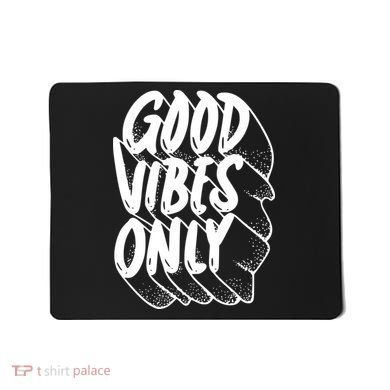 Good Vibes Only Cool Retro Mousepad