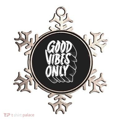Good Vibes Only Cool Retro Ornament