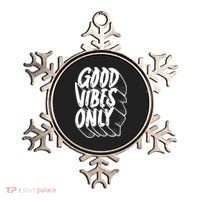 Good Vibes Only Cool Retro Ornament thumb 0