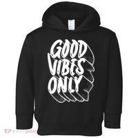 Good Vibes Only Cool Retro Toddler Hoodie thumb 0