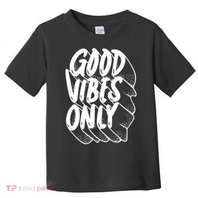Good Vibes Only Cool Retro Toddler T-Shirt