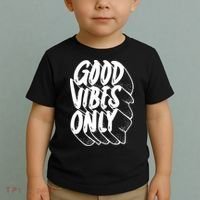 Good Vibes Only Cool Retro Toddler T-Shirt thumb 2