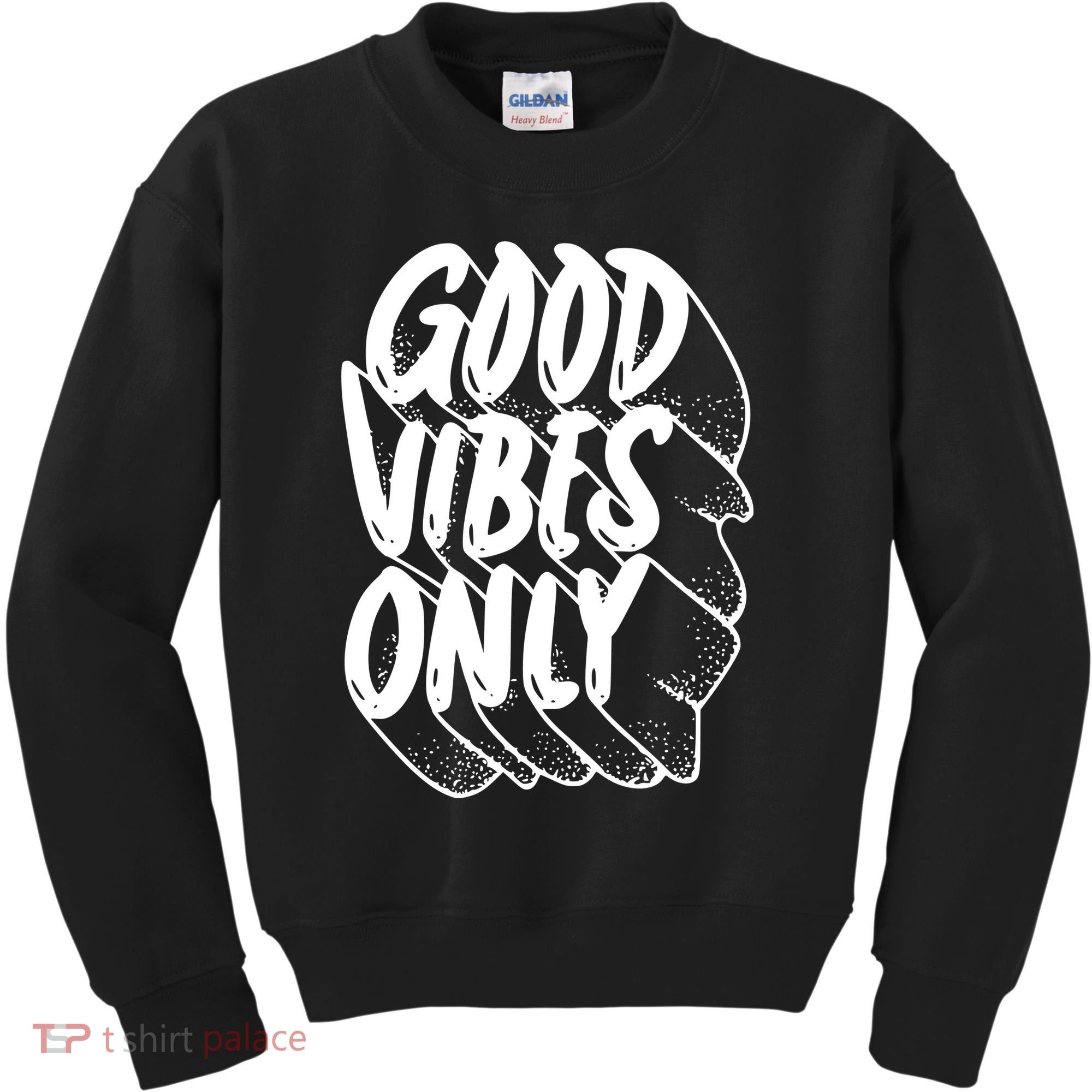 Good Vibes Only Cool Retro Kids Sweatshirt