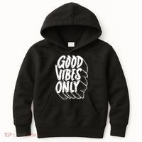 Good Vibes Only Cool Retro Kids Hoodie thumb 0