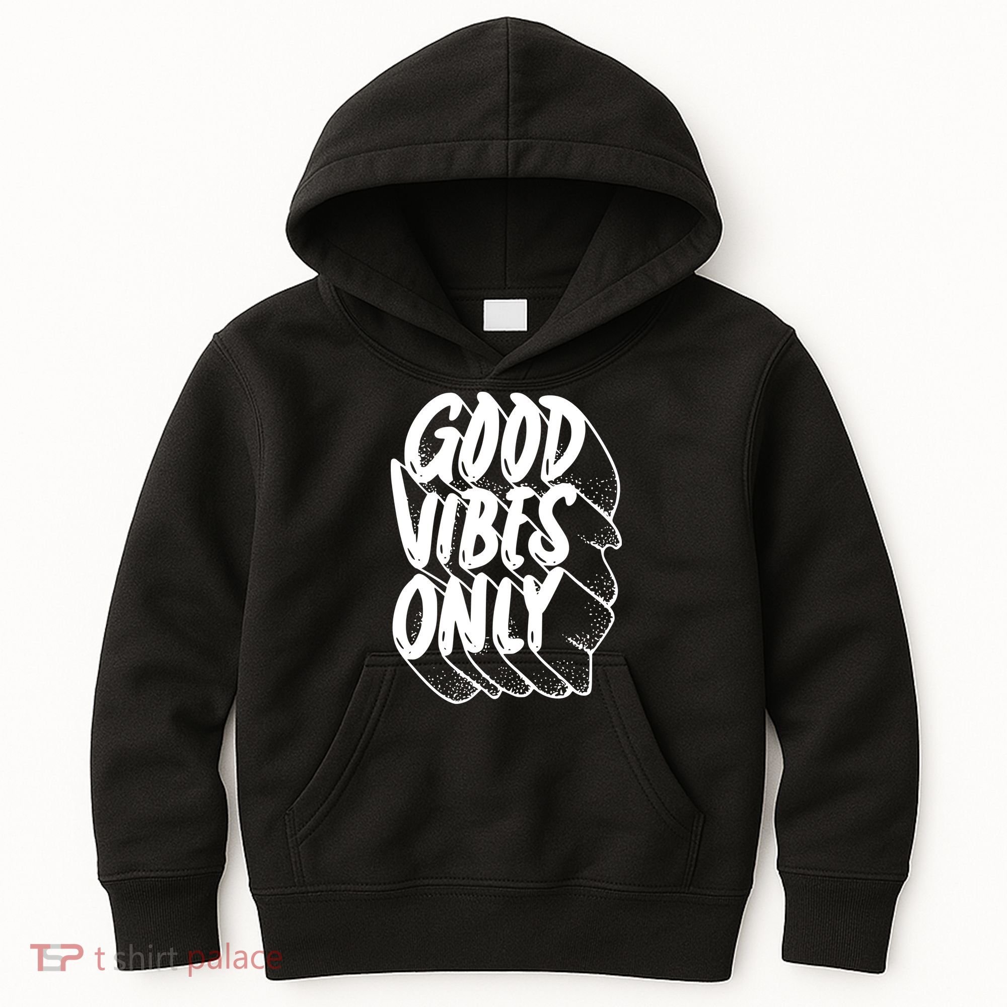 Good Vibes Only Cool Retro Kids Hoodie