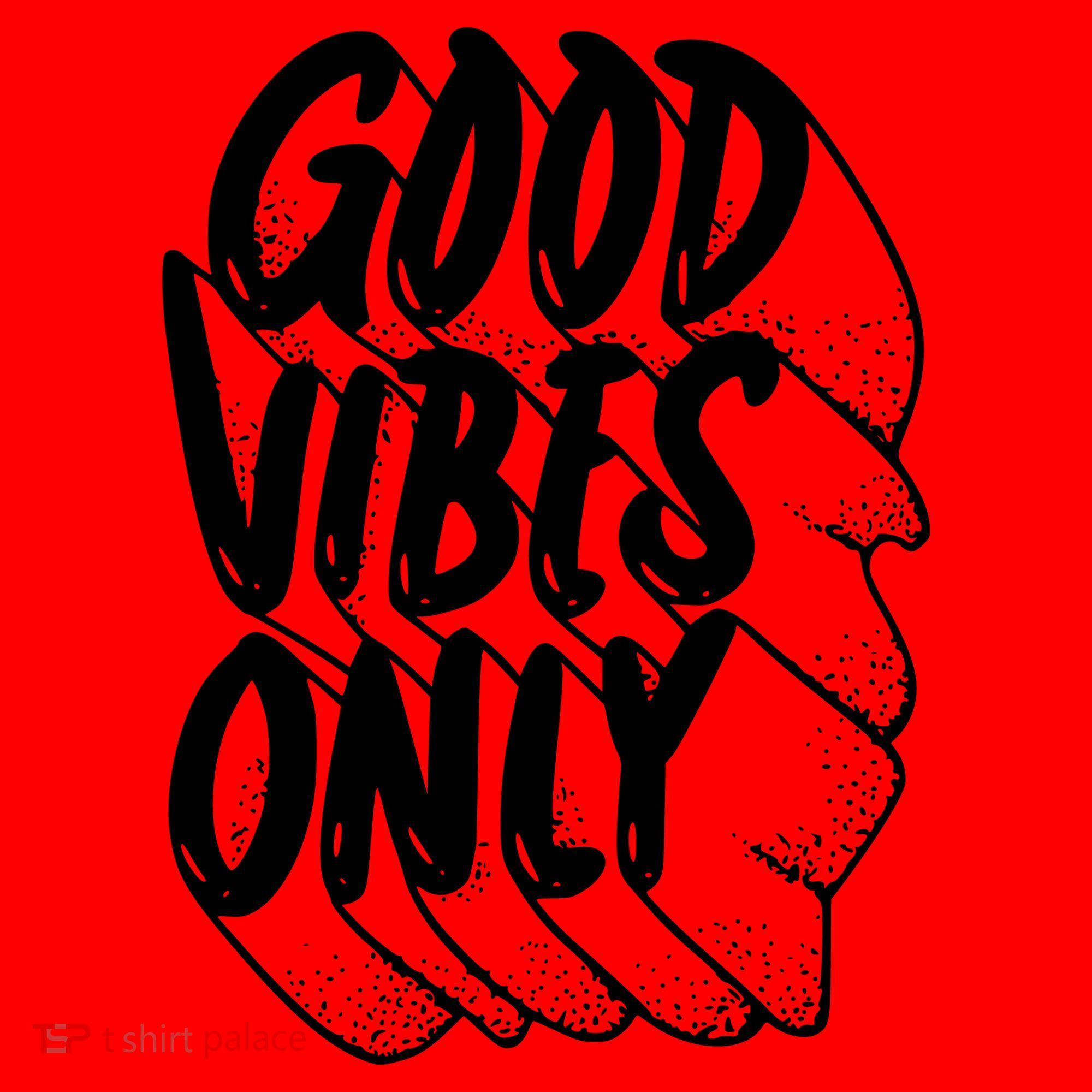 Good Vibes Only Cool Retro Santa Hat