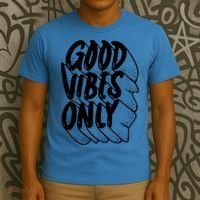 Good Vibes Only Cool Retro T-Shirt thumb 3