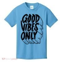 Good Vibes Only Cool Retro Kids T-Shirt thumb 0