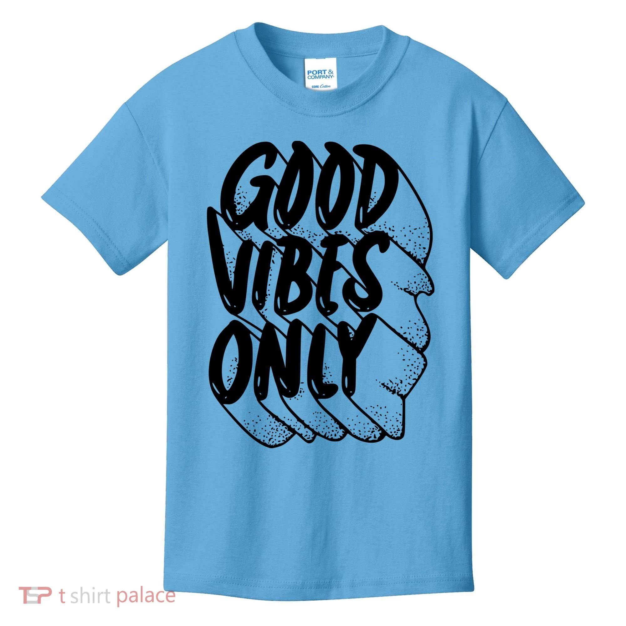 Good Vibes Only Cool Retro Kids T-Shirt