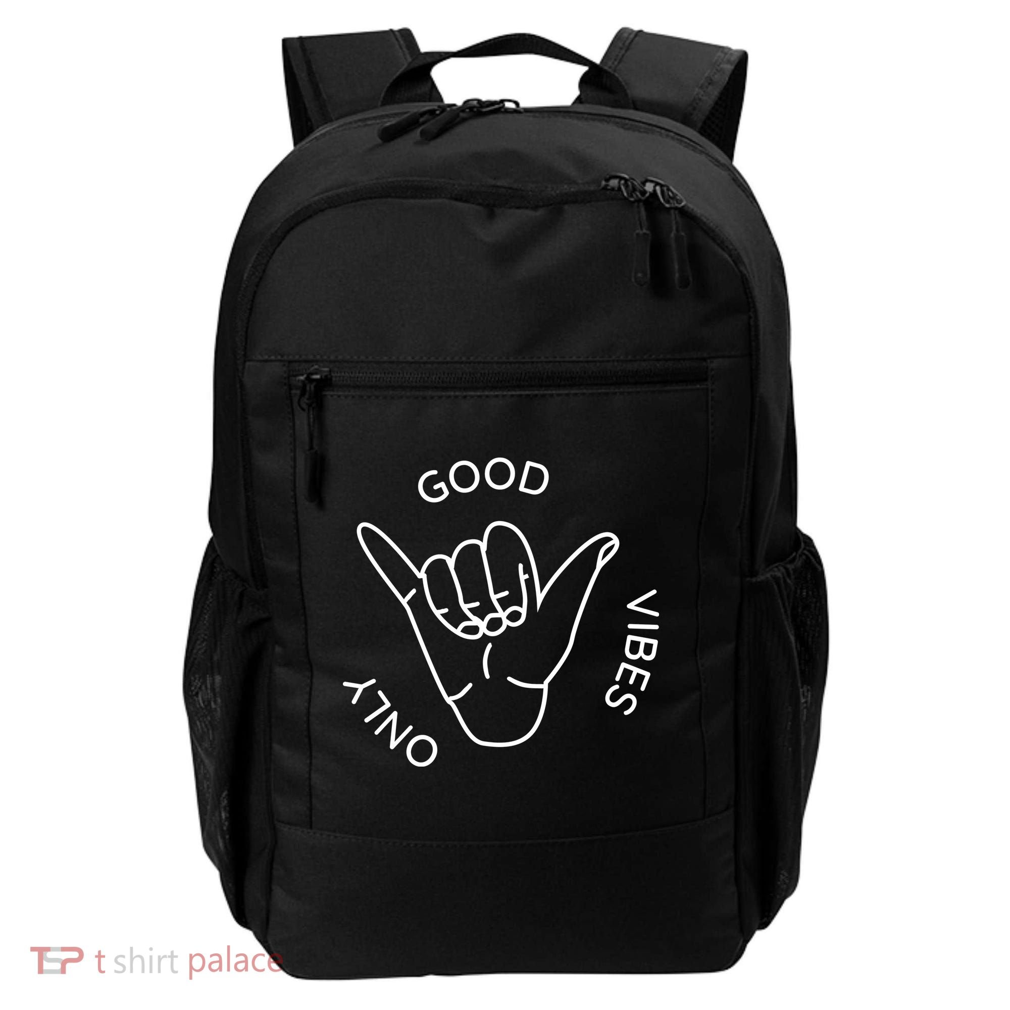 Good Vibes Only Gnarly Surfer Backpack