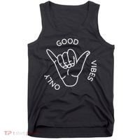 Good Vibes Only Gnarly Surfer Tank Top thumb 0