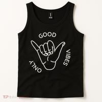 Good Vibes Only Gnarly Surfer Tank Top thumb 2