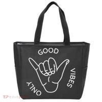 Good Vibes Only Gnarly Surfer Tote Bag thumb 0