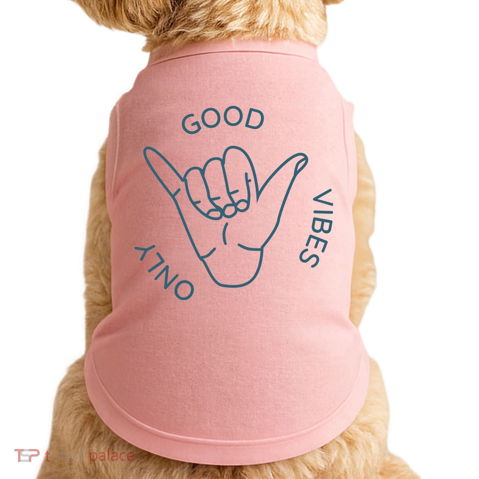 Good Vibes Only Gnarly Surfer Doggie Tank