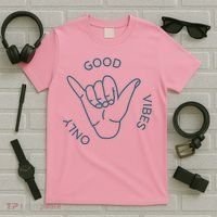 Good Vibes Only Gnarly Surfer T-Shirt thumb 5