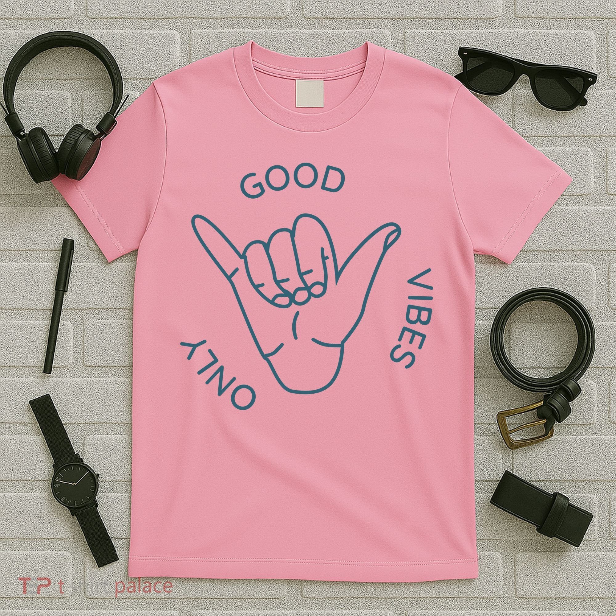Good Vibes Only Gnarly Surfer T-Shirt