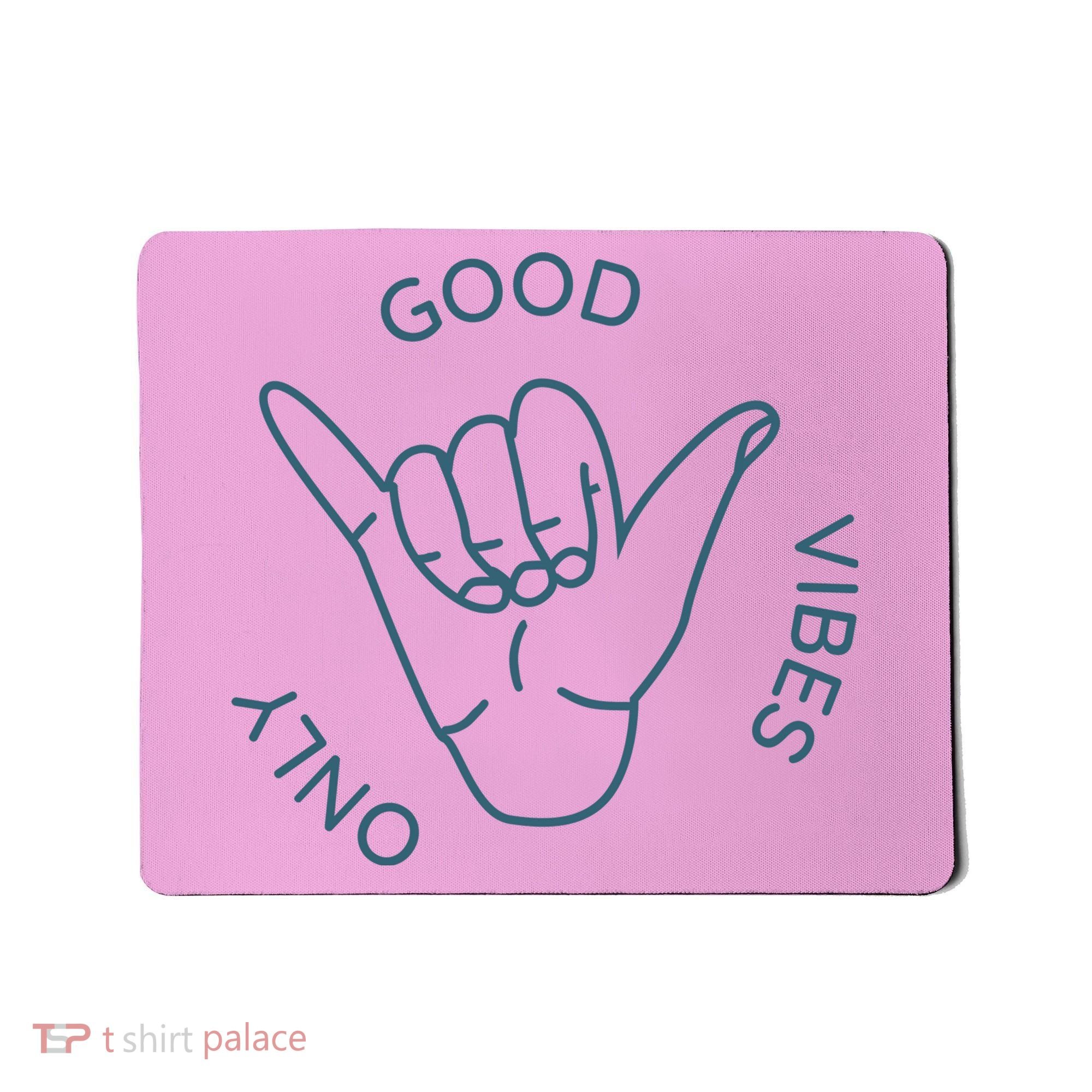 Good Vibes Only Gnarly Surfer Mousepad