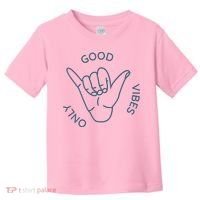 Good Vibes Only Gnarly Surfer Toddler T-Shirt thumb 0