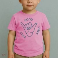 Good Vibes Only Gnarly Surfer Toddler T-Shirt thumb 2