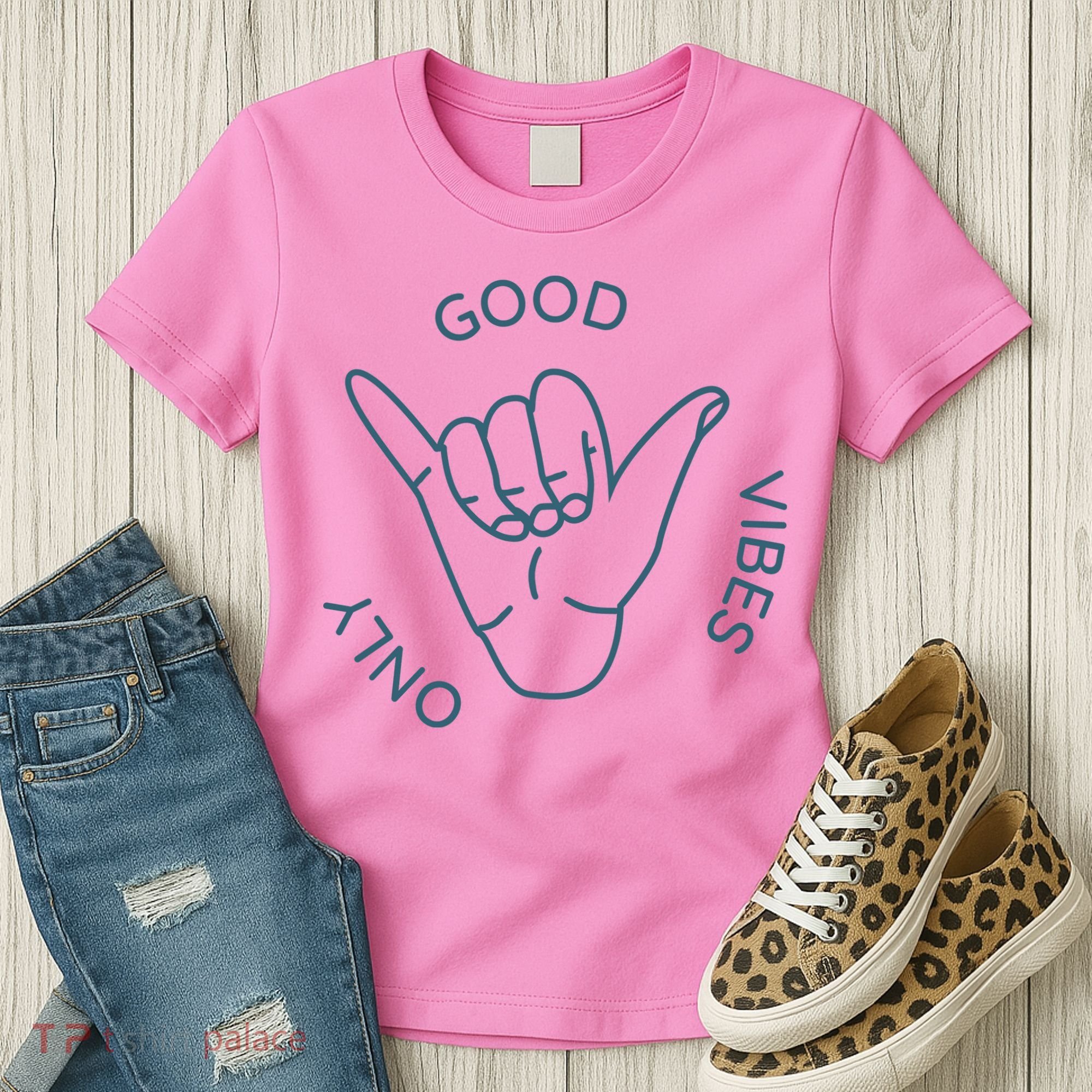 Good Vibes Only Gnarly Surfer Women's T-Shirt
