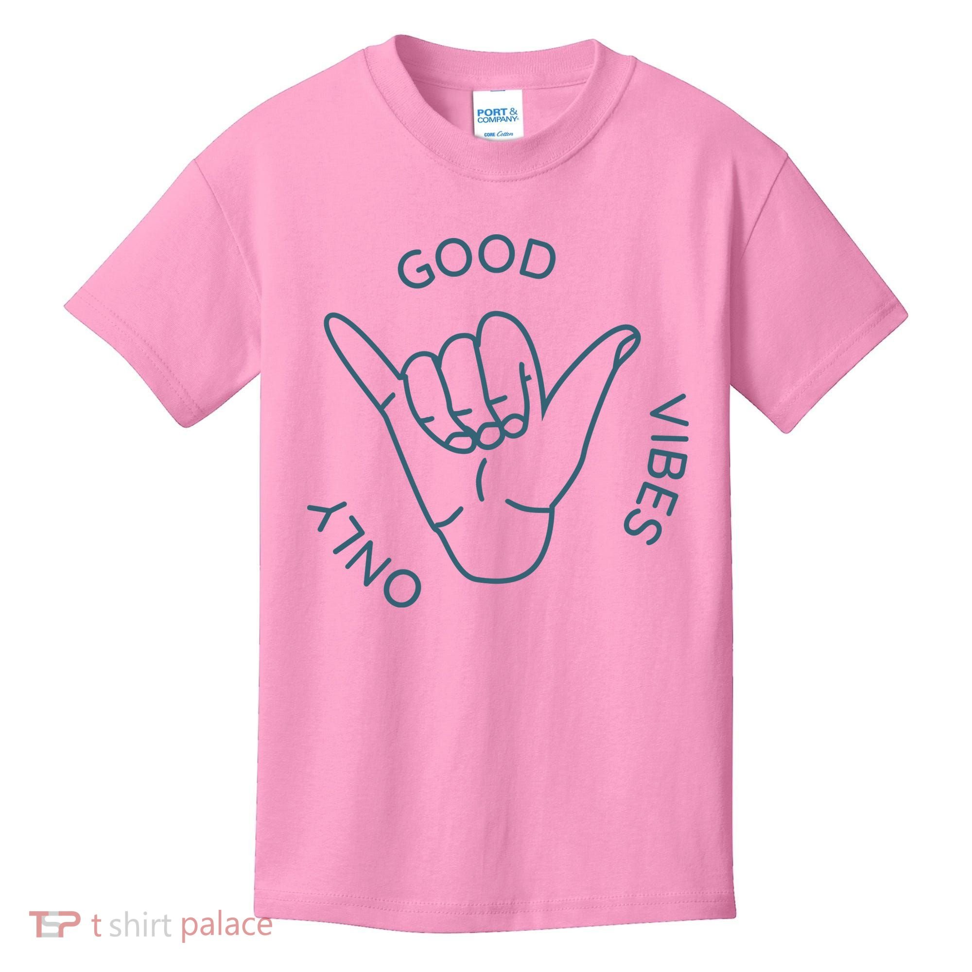 Good Vibes Only Gnarly Surfer Kids T-Shirt