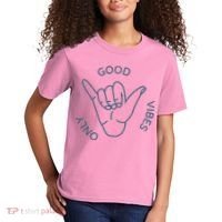 Good Vibes Only Gnarly Surfer Kids T-Shirt thumb 2