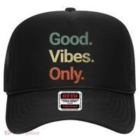 Good Vibes Only Positive Vibes Love Peace Namaste Cute Gift Hat thumb 0