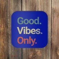 Good Vibes Only Positive Vibes Love Peace Namaste Cute Gift Coaster thumb 0