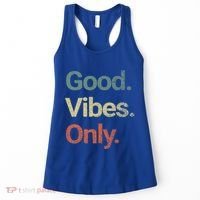 Good Vibes Only Positive Vibes Love Peace Namaste Cute Gift Women's Tank Top thumb 0
