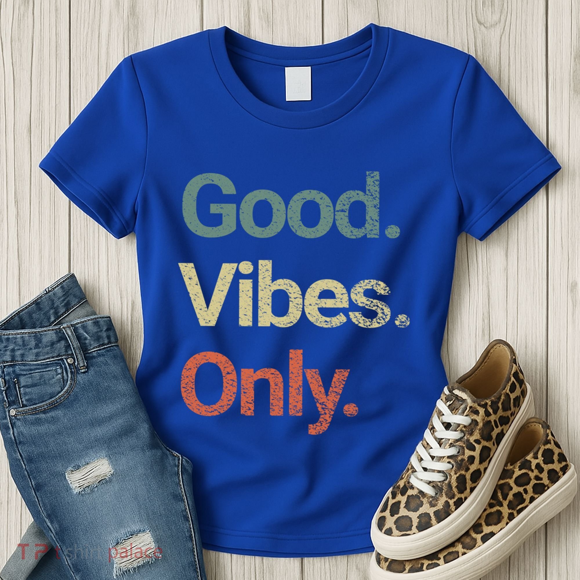 Good Vibes Only Positive Vibes Love Peace Namaste Cute Gift Women's T-Shirt
