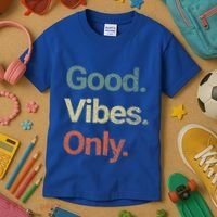 Good Vibes Only Positive Vibes Love Peace Namaste Cute Gift Kids T-Shirt thumb 3