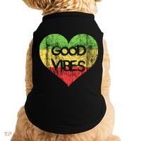 Good Vibes One Love One Heart Rastafari Gift Doggie Tank thumb 0