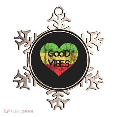 Good Vibes One Love One Heart Rastafari Gift Ornament