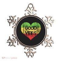 Good Vibes One Love One Heart Rastafari Gift Ornament thumb 0