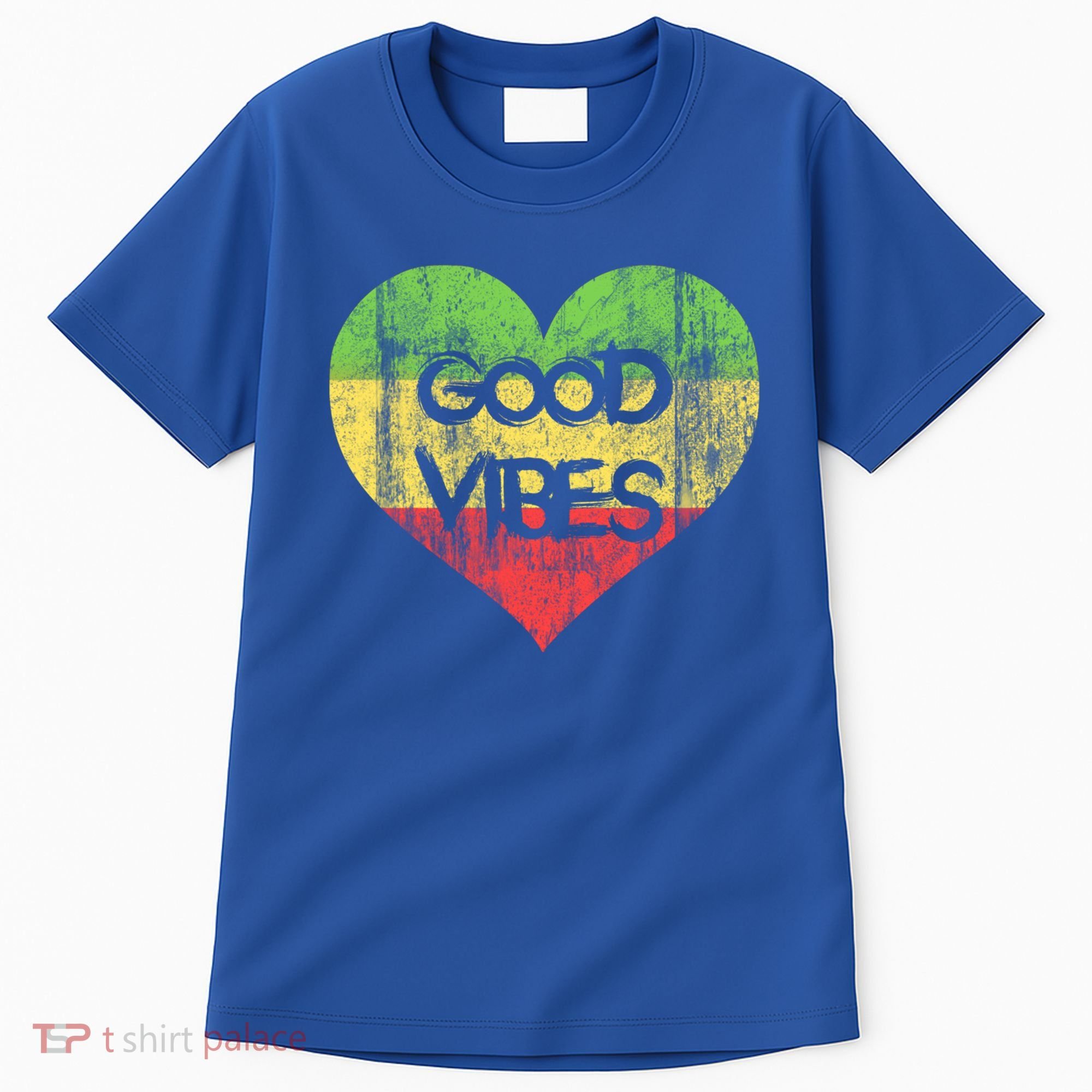 Good Vibes One Love One Heart Rastafari Gift Tall T-Shirt