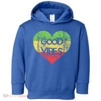 Good Vibes One Love One Heart Rastafari Gift Toddler Hoodie thumb 0
