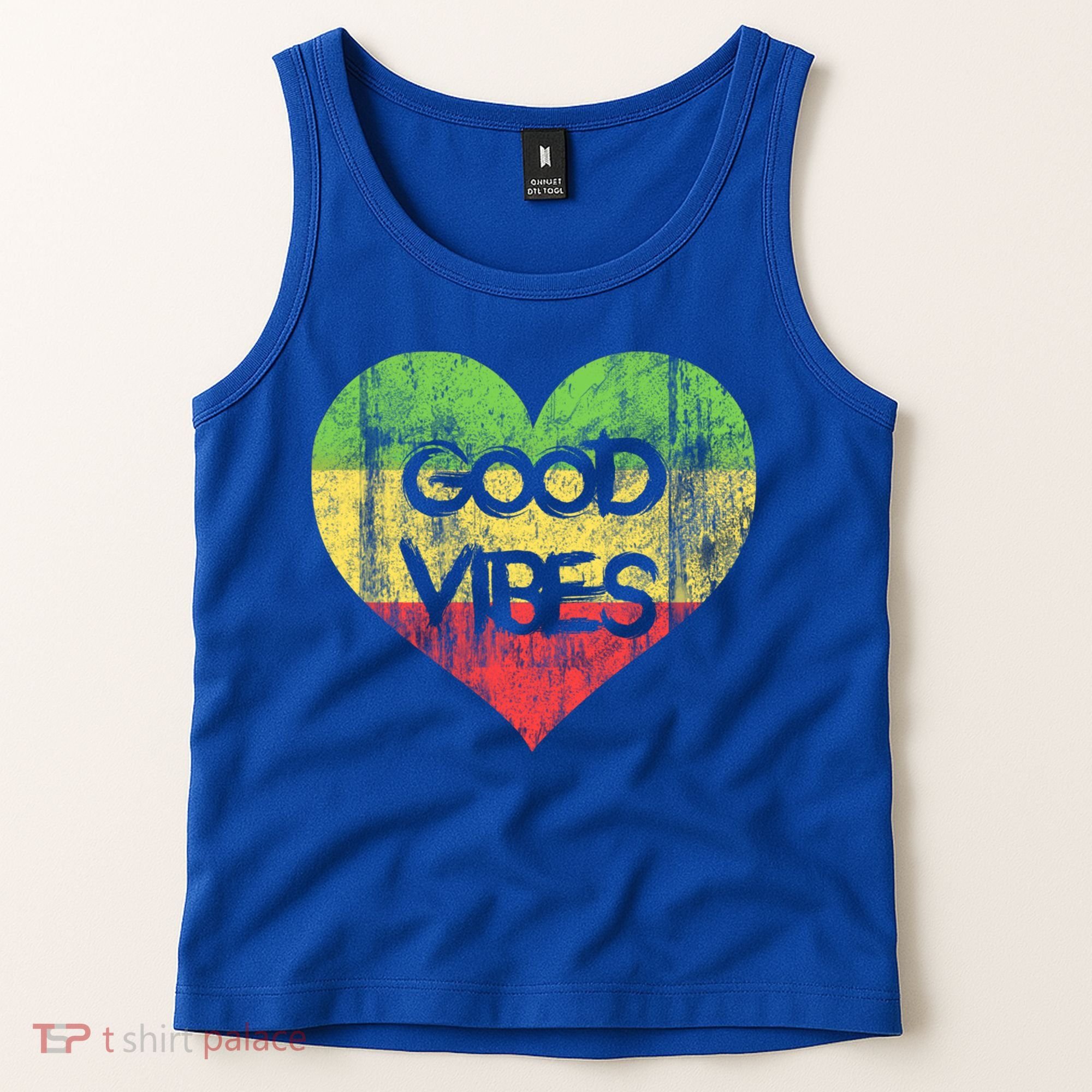 Good Vibes One Love One Heart Rastafari Gift Tank Top