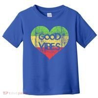 Good Vibes One Love One Heart Rastafari Gift Toddler T-Shirt thumb 0