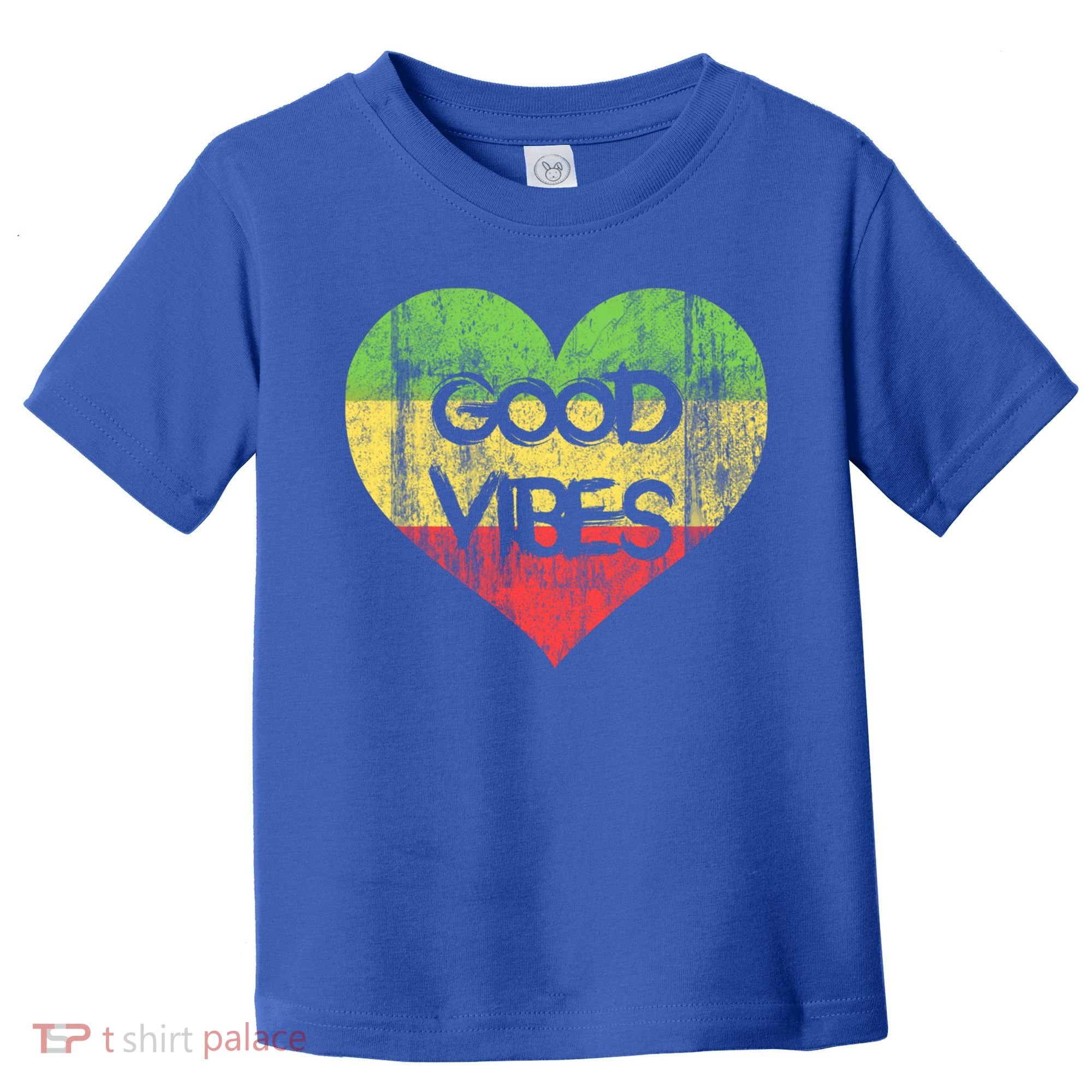 Good Vibes One Love One Heart Rastafari Gift Toddler T-Shirt