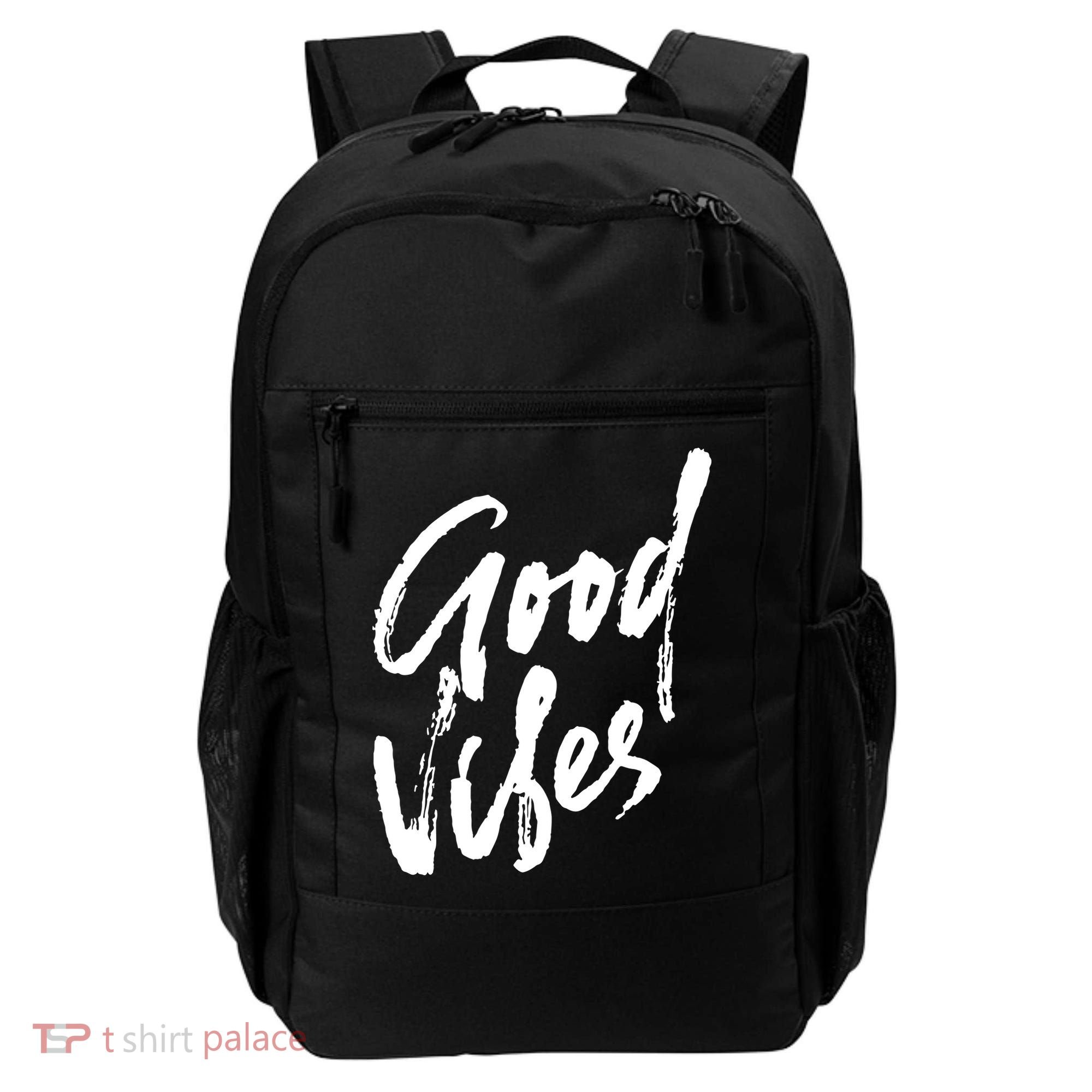 Good Vibes Positive Quote Backpack