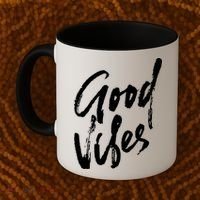 Good Vibes Positive Quote Coffee Mug thumb 2