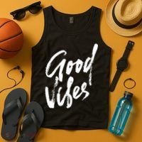 Good Vibes Positive Quote Tank Top thumb 4