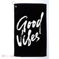 Good Vibes Positive Quote Golf Towel thumb 0