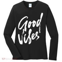 Good Vibes Positive Quote Women's Long Sleeve Shirt thumb 0