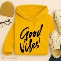 Good Vibes Positive Quote Hoodie thumb 4