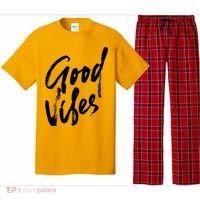 Good Vibes Positive Quote Pajama Set thumb 0