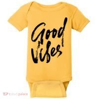 Good Vibes Positive Quote Baby Bodysuit thumb 0